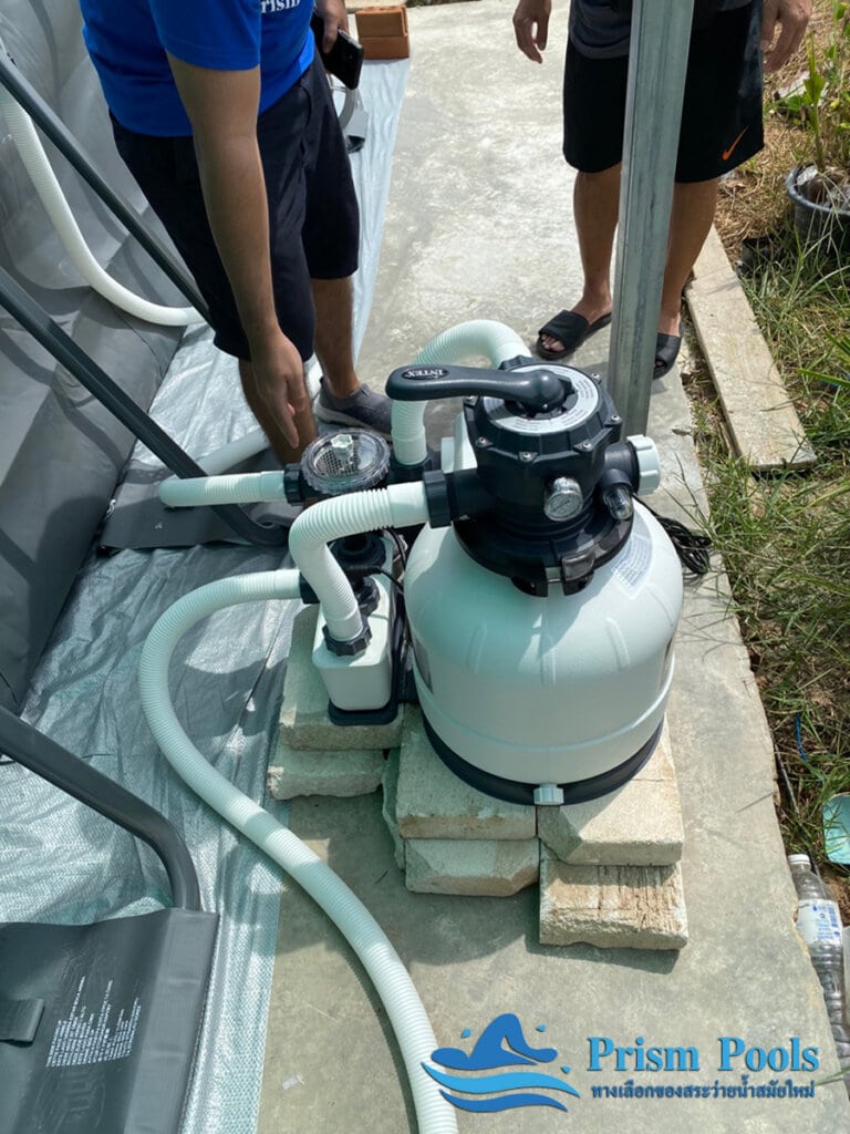 ติดตั้งสระว่ายน้ำ Intex Ultra XTR 24 ฟุต - 9
